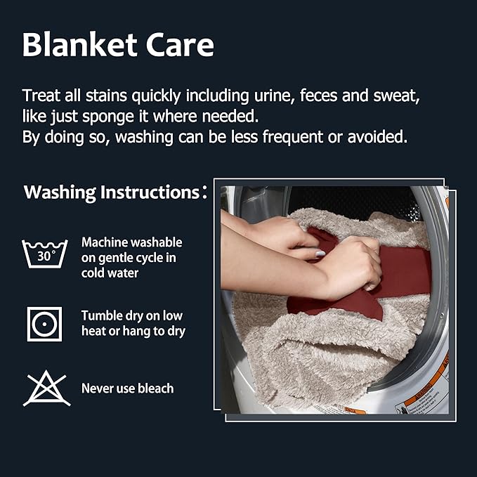 Kritter Planet Waterproof Dog Blanket, Reversible Pee Proof Couch Cover for Pets, Furniture Protector for Sofa Bed, Washable, Hair Resistant, Stain Proof