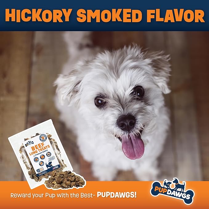 Dried Beef Lung Dog Treats Made in The USA | Healthy Dog Training Treats | Low Calorie | Natural Dehydrated Dog Treats | (2.5 lb Package)