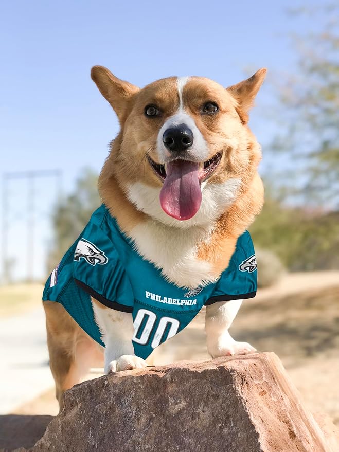 Pets First NFL Philadelphia Eagles Dog Jersey - Size X-Small. Best Football Jersey Costume for Pets