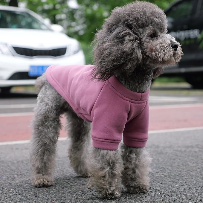 Lovelonglong Dog Sweatshirt - Cold Weather Pullover for Small to Large Dogs - Autumn & Winter T-Shirts - Taro-Purple, XL