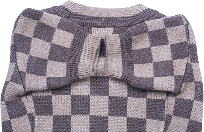 Designer Dog Clothes Sweater Shirt Outfit Small XS Teacup Cute Dogs Puppies French Bulldog Dachshund Chihuahua Cats Maltese Boy Girl (Medium, DamierParis)