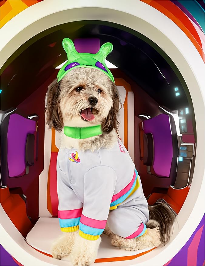 Rubies Alien Fun and Cute Pet Costume Jumpsuit and Hood for Themed Parties and Halloween, X-Large