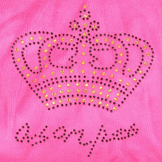 SELMAI Dog Hoodies Jumpsuit for Small Dog Cat Puppy Rhinestone Crown Soft Velvet Winter Hooded Pajamas Tracksuit Outfits Sportswear Jacket with Hat Training Outdoor Pink XS