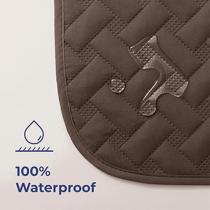 gogobunny 100% Double Sided Waterproof Dog Blanket Soft Pet Bed Cover Reversible Protect Furniture Couch Sofa Car for Puppy Cat Kids (Dark Chocolate/Light Chocolate, 82x82 Inch (Pack of 1))