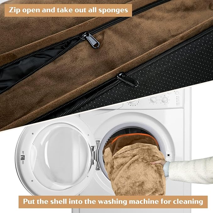 Comfort Expression Small Dog Beds Waterproof Orthopedic Foam Sofa Beds for Small Dogs Comfy Pet Bed with Washable Removable Cover & Non-Slip Bottom(XX-Small,Brown)