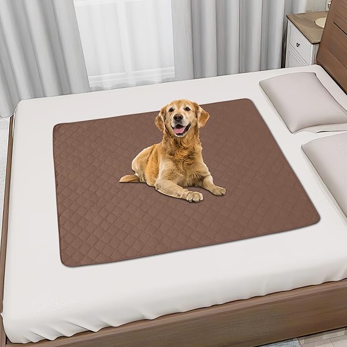 Easy-Going 100% Waterproof Dog Bed Cover, Non-Slip Pet Blanket for Furniture, Washable Couch Cover, Repleasement Sofa Cover (40X50 in, Brown)