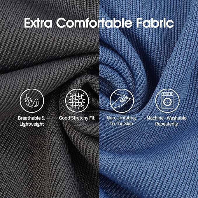 IECOii 2 Pack Dog Tee Shirts for Large Dogs,Breathable & Lightweight T-Shirts for Hot Weather,Soft Stretchy for Active Dogs - Non-Restrictive for Running & Play,Summer Outdoor Wear,Grey+Blue,XXLarge