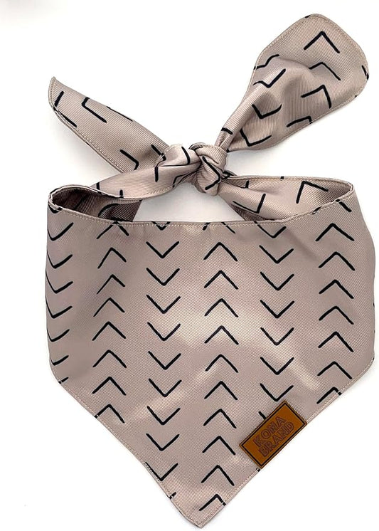 KonaBrandCo- Premium Handmade Dog Bandana | Dual Layered Silky Durable Polyester Fabric | Adjustable Fit Custom Shape- Won't Roll (Small, COOPER)