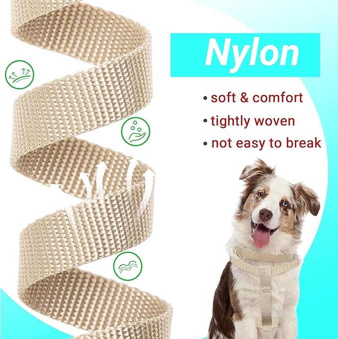 No Pull Dog Harness - Adjustable Step-in Harness & Leash Set for Small, Medium, Large Dogs - Escape Proof Soft Pet Harness for Walking, Training, Hiking, Outdoor Activities