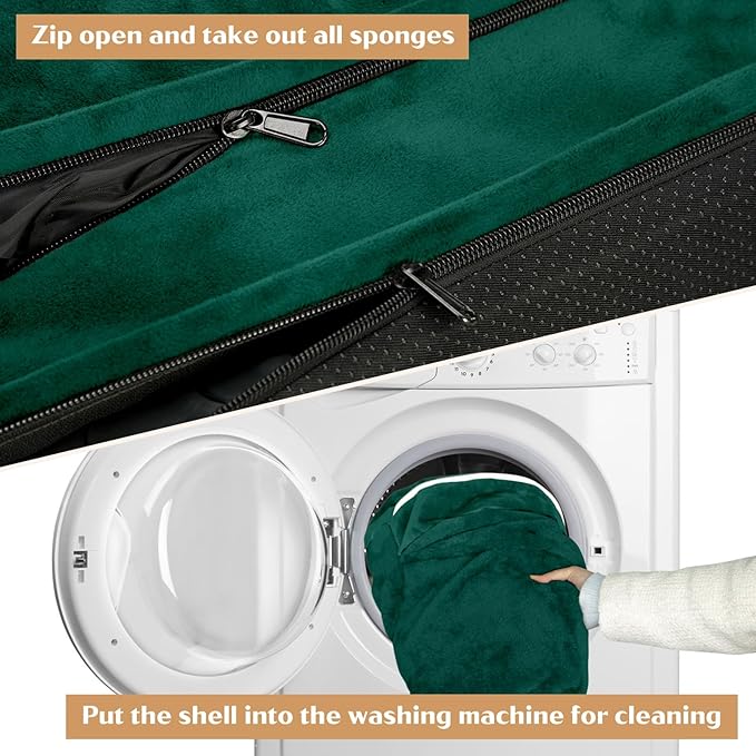 Comfort Expression Small Dog Beds Waterproof Orthopedic Foam Sofa Beds for Small Dogs Comfy Pet Bed with Washable Removable Cover & Non-Slip Bottom(XX-Small,Emerald)