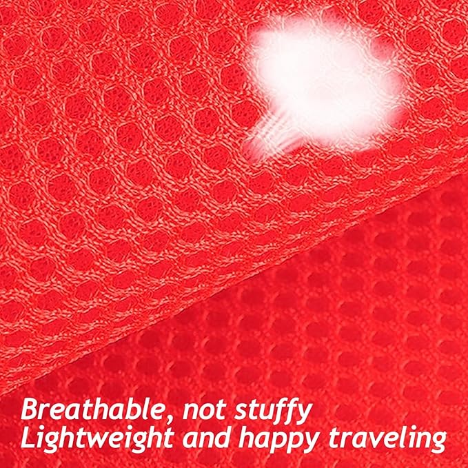 shudyear Dog Walking Chest Harness and Leash, Anti-Escape Adjustable Soft Mesh Dog Leash and Harness Set for Small Dog and Puppies, Vest for Medium Sized Dogs (red, XL)