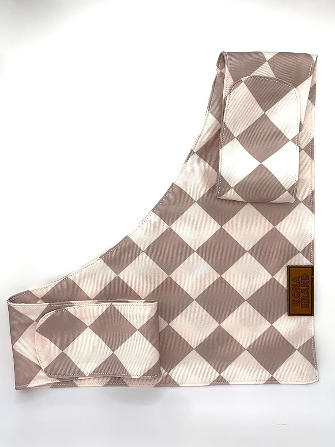 KonaBrandCo- Premium Handmade Dog Bandana | Dual Layered Silky Durable Polyester Fabric | Adjustable Fit Custom Shape- Won't Roll (Large, CALVIN)