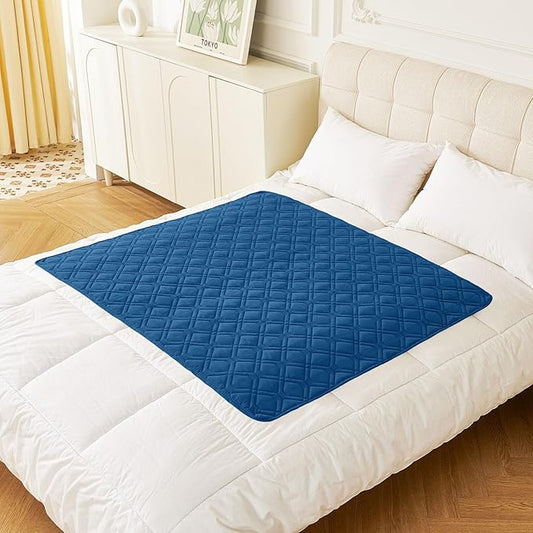 hyha Waterproof Dog Bed Blanket, Soft Pet Blankets, Waterproof Couch Cover for Dogs, Reversible Sofa Covers Washable for Furniture (40x50 Inch, Navy Blue/Blue)