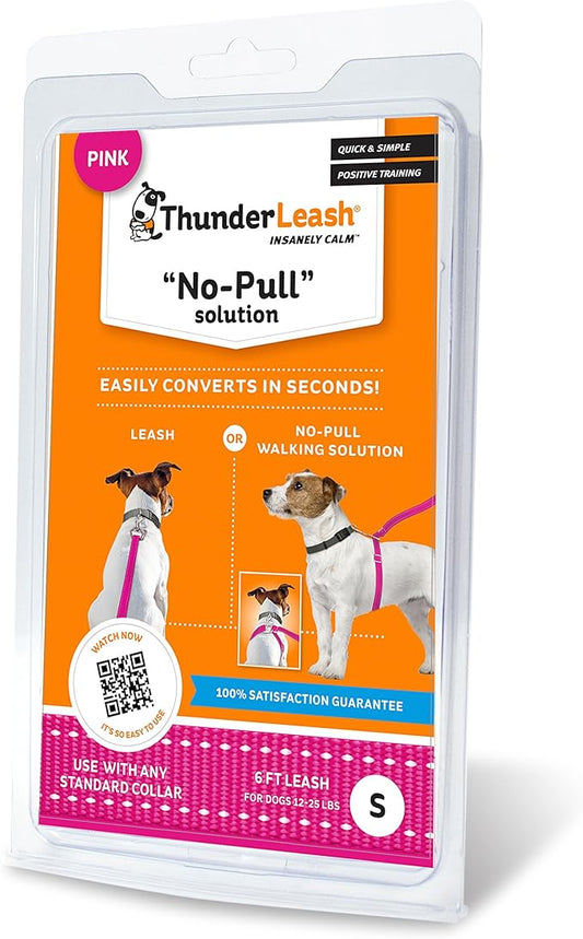 No-Pull Dog Leash (Small (12 to 25 lbs), Pink)