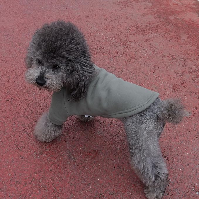 Lovelonglong Sweatshirt Cold Weather Pullover Autumn and Winter T-Shirts for Small Medium Large Size Dogs Army-Green S