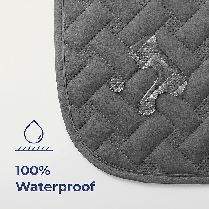 gogobunny 100% Double Sided Waterproof Dog Blanket Soft Pet Bed Cover Reversible Protect Furniture Couch Sofa Car for Puppy Cat Kids (Dark Grey/Light Grey, 52x82 Inch (Pack of 1))