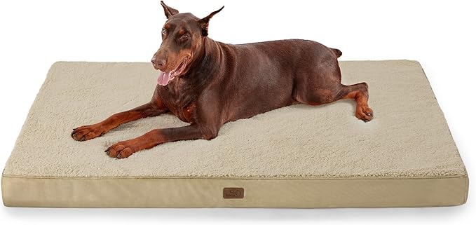 Bedsure XXL Dog Bed for Large Dogs - Orthopedic Waterproof Giant Pet Beds with Removable Washable Cover, Jumbo Egg Crate Foam Mat, Suitable for Pet Up to 150 lbs