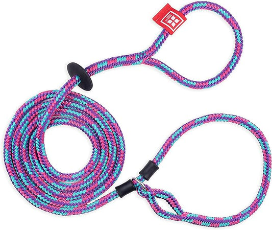 Harness Lead No Pull Dog Harness and Leash Set, Anti Pull Dog Harness for All Breeds and Sizes, One-Piece Cushioned Rope Design Safely Prevents Escaping and Pulling (Small/Medium, Reef)