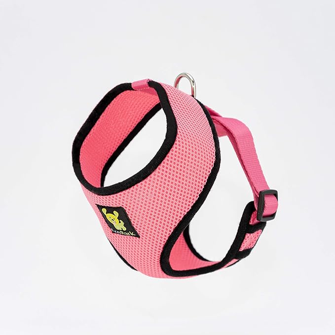 EcoBark Dog Harness - Luxurious Soft Mesh - Eco-Friendly Over The Head Vest Harness - No Pull & No Choke Design - Padded Breathable Body Halter - for Large Breed Dogs (Bubblegum, XXL)