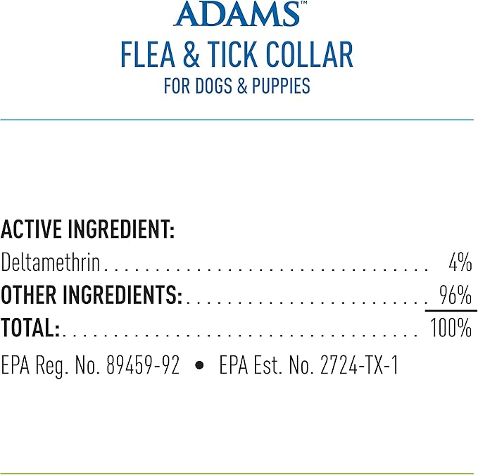 Flea & Tick Collar for Dogs & Puppies ; 2 Pack ; 12 Months Protection ; Adjustable One Size Collar Fits All Dogs 12 Weeks & Older ; Kills Fleas & Ticks ; Repels Mosquitoes (Excluding California)