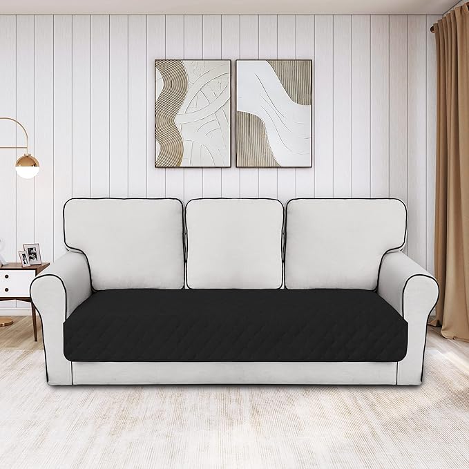 Easy-Going 100% Waterproof Dog Bed Cover, Non-Slip Pet Blanket for Furniture, Washable Couch Cover, Repleasement Sofa Cover (40X50 in,Black)