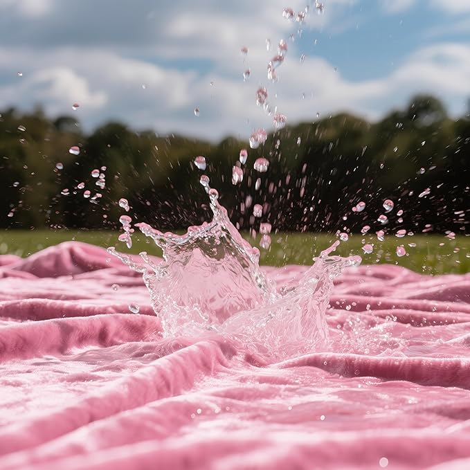 gogobunny Waterproof Bed Blanket, Reversible Sherpa Fleece Throw Blanket for Dog Puppy Cat, Furniture Cover Protects Bed Couch Sofa from Liquid Pee and Pet Fur (Pink, 30x70 inches)