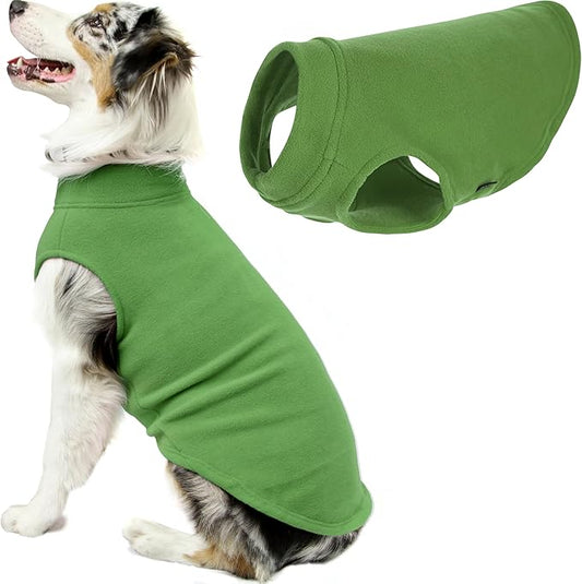 Gooby - Stretch Fleece Vest, Pullover Fleece Vest Jacket Sweater for Dogs, Grass Green, 3X-Large