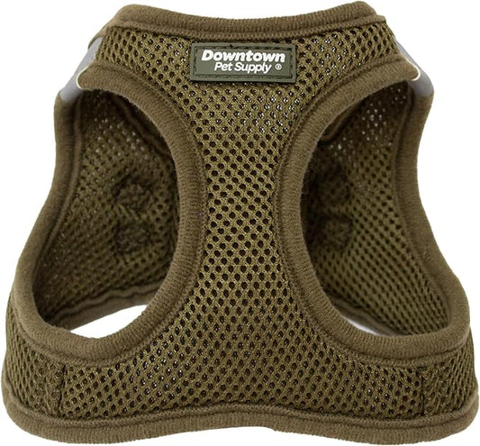 Downtown Pet Supply Step in Dog Harness No Pull, X-Large, Hunter Green - Adjustable Harness with Padded Mesh Fabric and Reflective Trim - Buckle Strap Harness for Dogs
