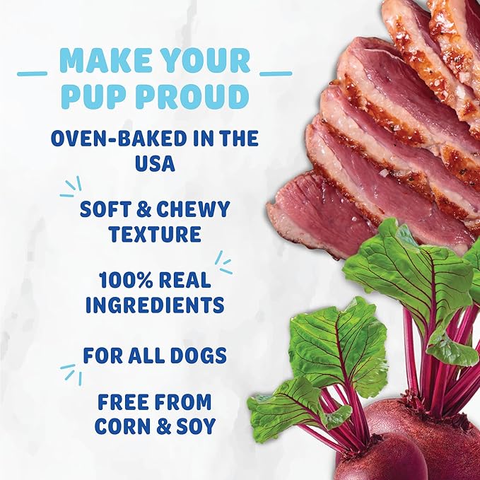 Shameless Pets Soft-Baked Treats, Meat Variety 5-Pack - Natural & Healthy Chews for Small, Medium & Large Dogs - Biscuits Baked & Made in USA, Free From Grain, Corn & Soy