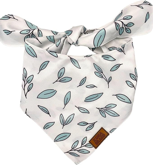 KonaBrandCo- Premium Handmade Dog Bandana | Dual Layered Silky Durable Polyester Fabric | Adjustable Fit Custom Shape- Won't Roll (Small, LUCY)