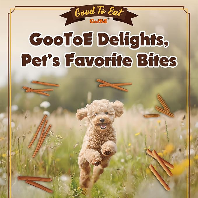 Gootoe Chicken Dog Treats – Chicken Sticks (Mini) 1.5 lb – All Natural, Hypoallergenic & Grain-Free, Low Fat, Premium Training Chews, Healthy & Easily Digestible, Resealable Bag
