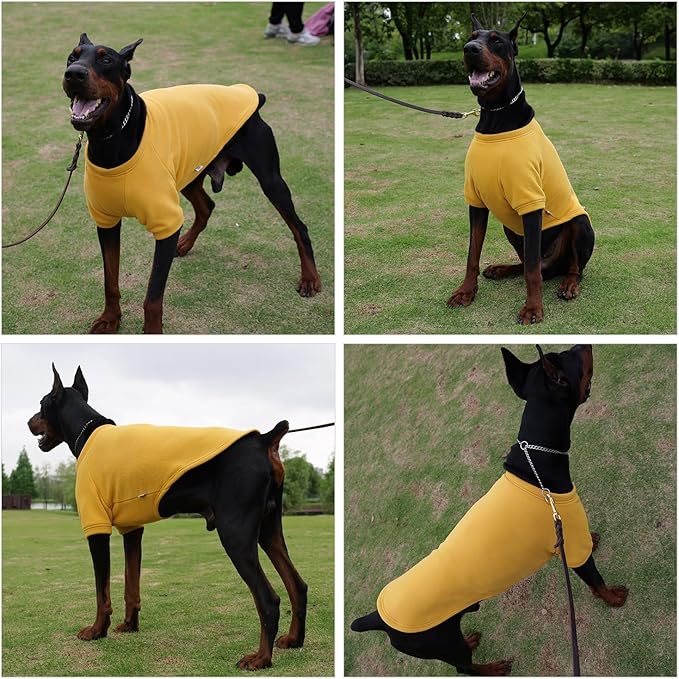 Lovelonglong Sweatshirt Cold Weather Pullover Autumn and Winter T-Shirts for Small Medium Large Size Dogs Ginger S