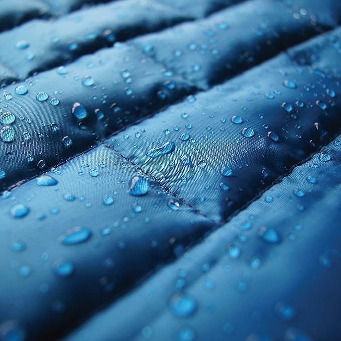 Kurgo Loft Dog Jacket, Reversible Dog Coat, Wear with Harness or Sweater, Water Resistant, Reflective, Winter Coat for Small Dogs (Coastal Blue, S)