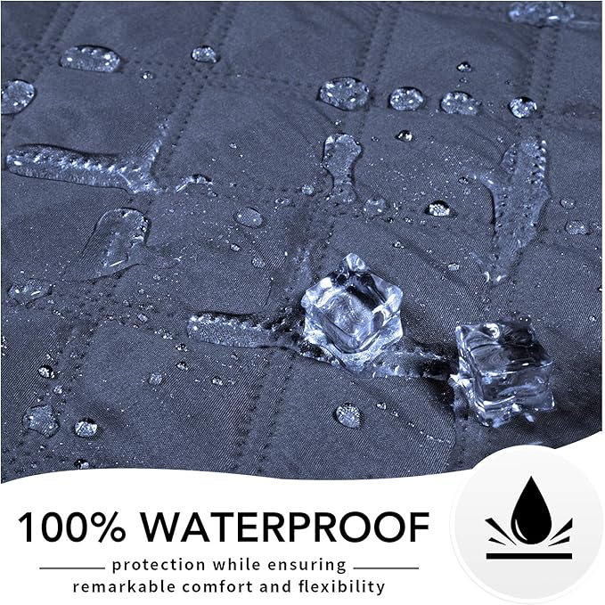 Easy-Going 100% Waterproof Dog Bed Cover, Non-Slip Pet Blanket for Furniture, Washable Couch Cover, Repleasement Sofa Cover (96x82 in,Navy)