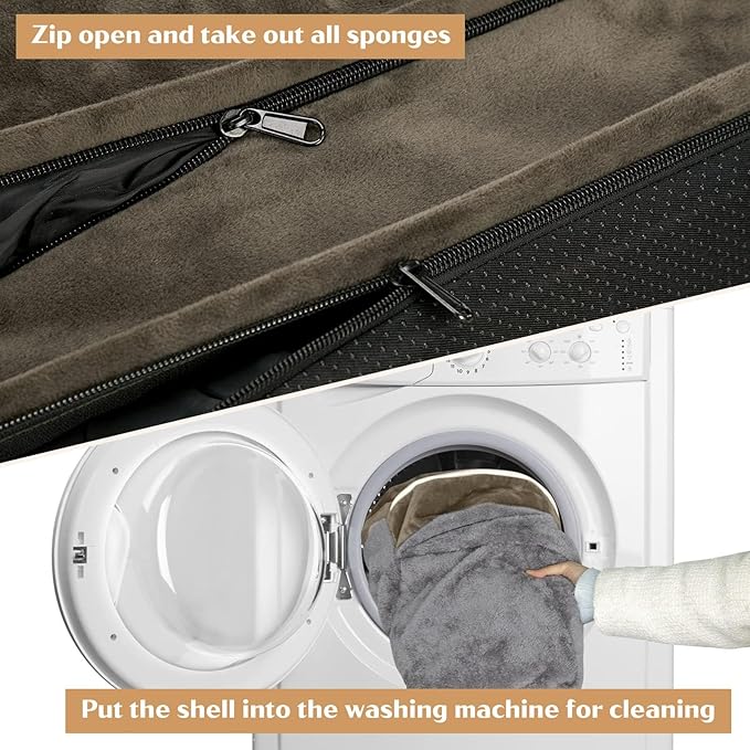 Comfort Expression Small Dog Beds Waterproof Orthopedic Foam Sofa Beds for Small Dogs Comfy Pet Bed with Washable Removable Cover & Non-Slip Bottom(XX-Small,Dark Green)