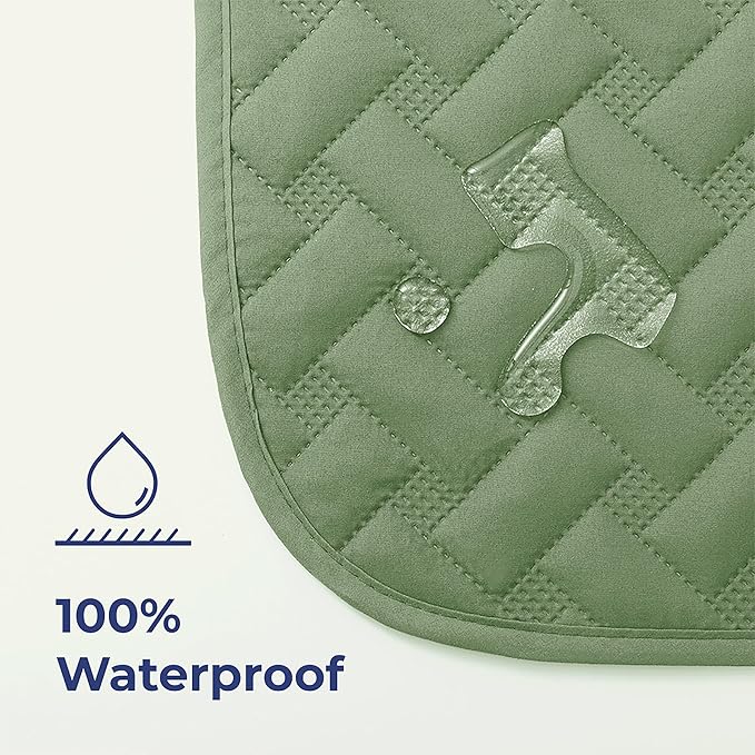 gogobunny 100% Double Sided Waterproof Dog Blanket Soft Pet Bed Cover Reversible Protect Furniture Couch Sofa Car for Puppy Cat Kids (Dark Green/Light Green, 52x82 Inch (Pack of 1))