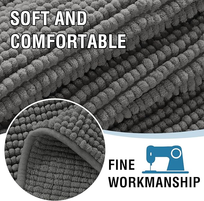 H.VERSAILTEX Plush Chenille Pet Couch Covers for Sofa Thick Soft Sofa Cover for 3 Cushion Couch Anti Slip Couch Cover Furniture Protector for Dog, Pet, Cat (35" x 74", Grey)