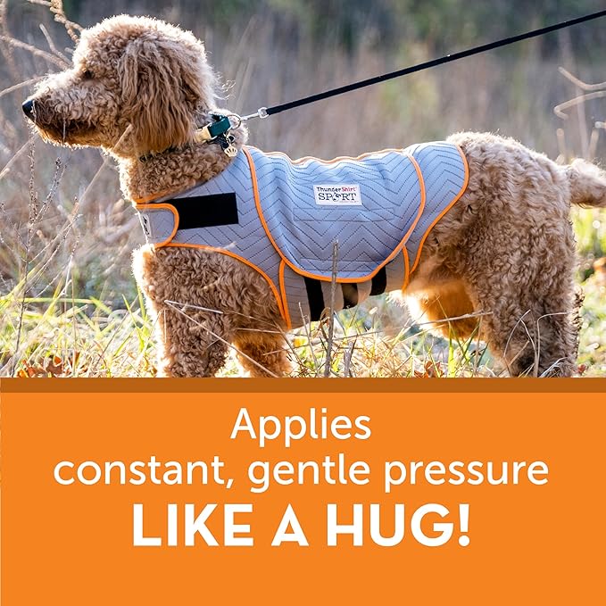 ThunderShirt for Dogs, XX Small, Platinum Sport - Dog Anxiety Relief Calming Vest
