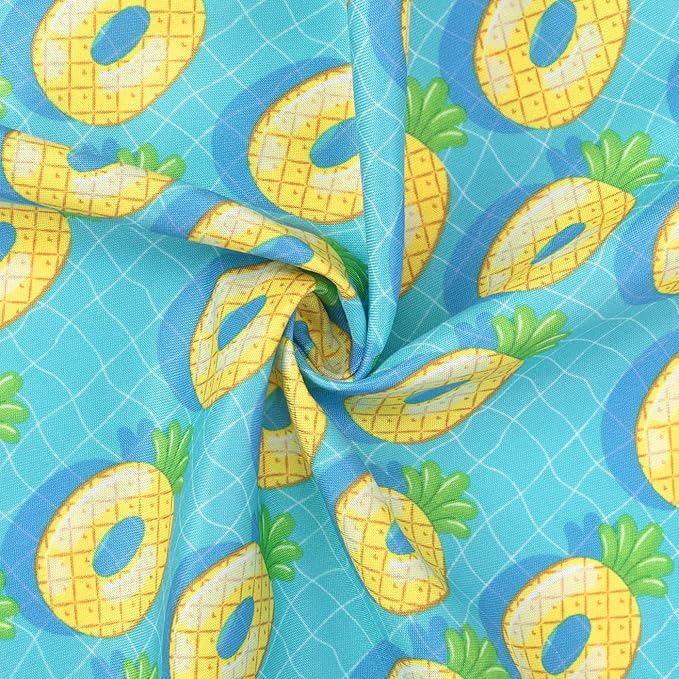 HDE Dog Swim Trunks Hawaiian Board Shorts Beach Pool Swimsuit for XS to XXL Dogs Pineapple Floats - L