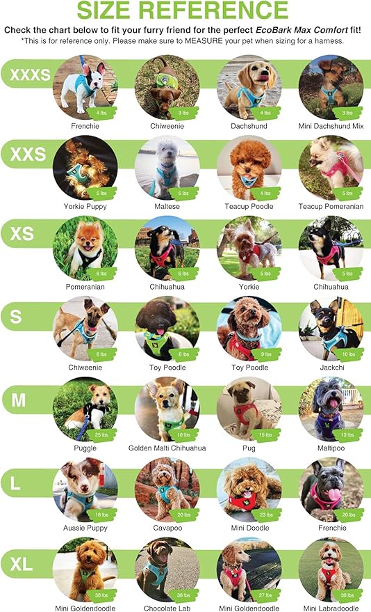 EcoBark Step in Dog Harness - Eco-Friendly Dog Harnesses for Small and Medium Breed Dogs - Reflective and Adjustable Mini Body Halter Vest -Soft Mesh Toy Breed Harness (Camo, Medium)