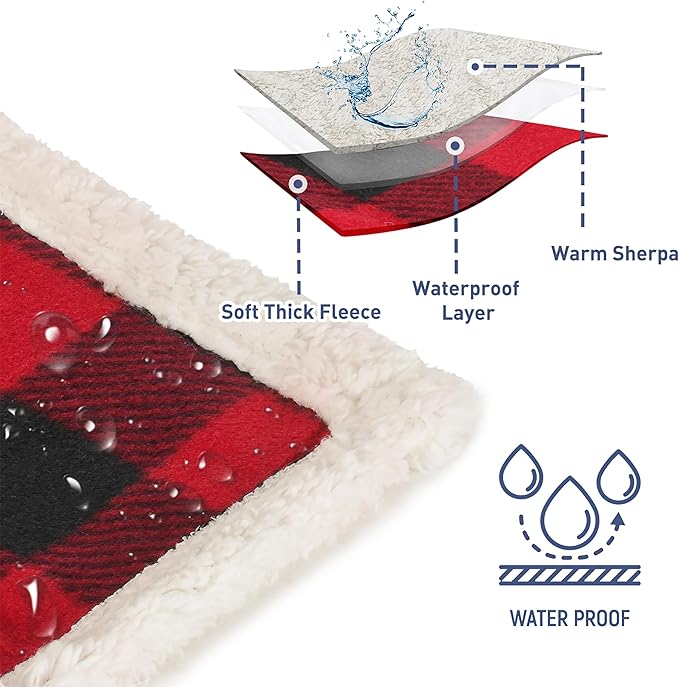 Kritter Planet Waterproof Sofa Blanket for Dogs, Pee Proof Reversible Couch Cover, Liquid Proof Furniture Protector, Washable, Hair Resistant, Stain Proof