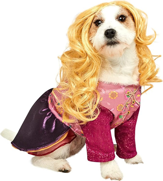 Rubies Disney Hocus Pocus Sarah Sanderson Pet Costume and Wig, As Shown, Medium for Themed Parties and Halloween