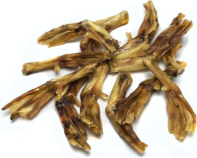 Duck Feet for Dogs (Pack of 90), Raised & Made in USA Dehydrated Duck Feet, All-Natural Dog Chews, Treats, Snacks
