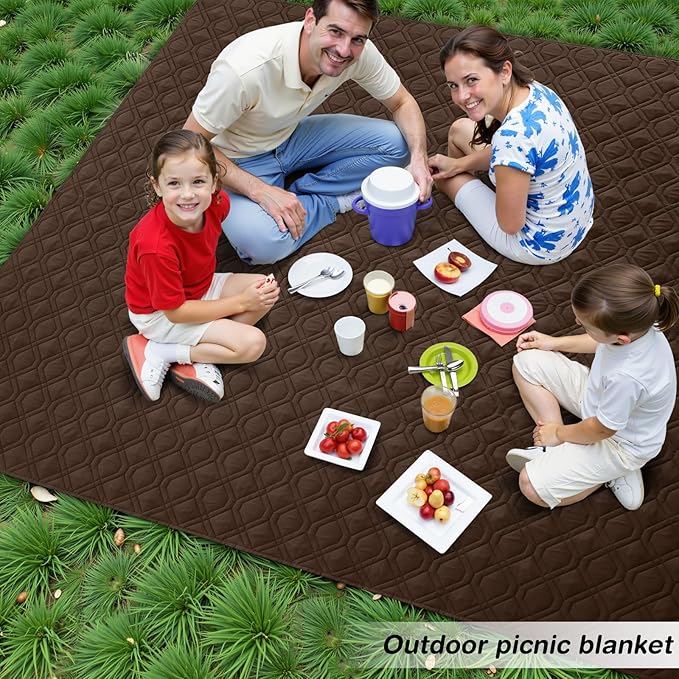 hyha Waterproof Dog Bed Blanket, Soft Pet Blankets, Waterproof Couch Cover for Dogs, Reversible Sofa Covers Washable for Furniture (82x82 Inch, Chocolate/Dark Grey)