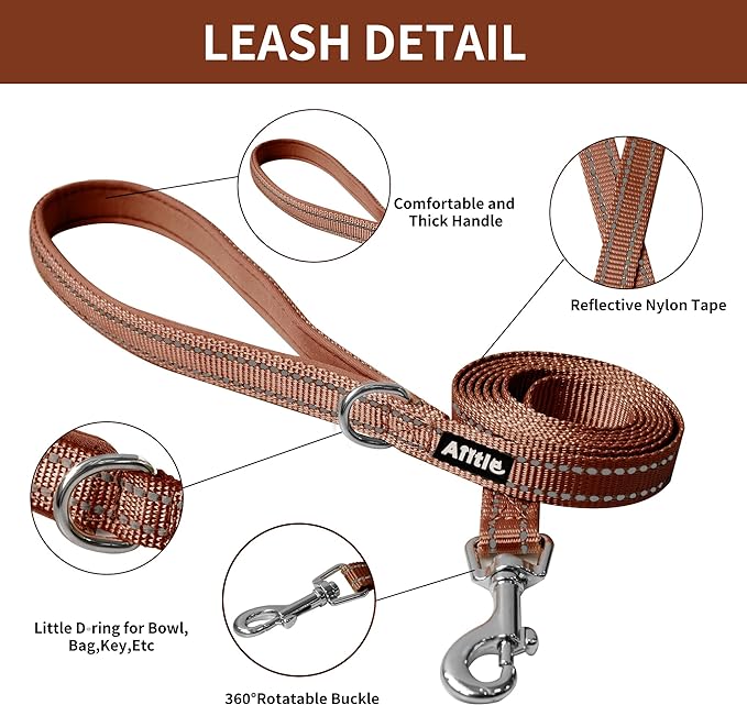 AIITLE Small Harness for Puppy with A Leash - Spring Dog Vest Harness with Super Breathable Mesh, Reflective No-Pull Pet Harness for Outdoor Walking, Camping for Small Dogs, Cats Beige XXS