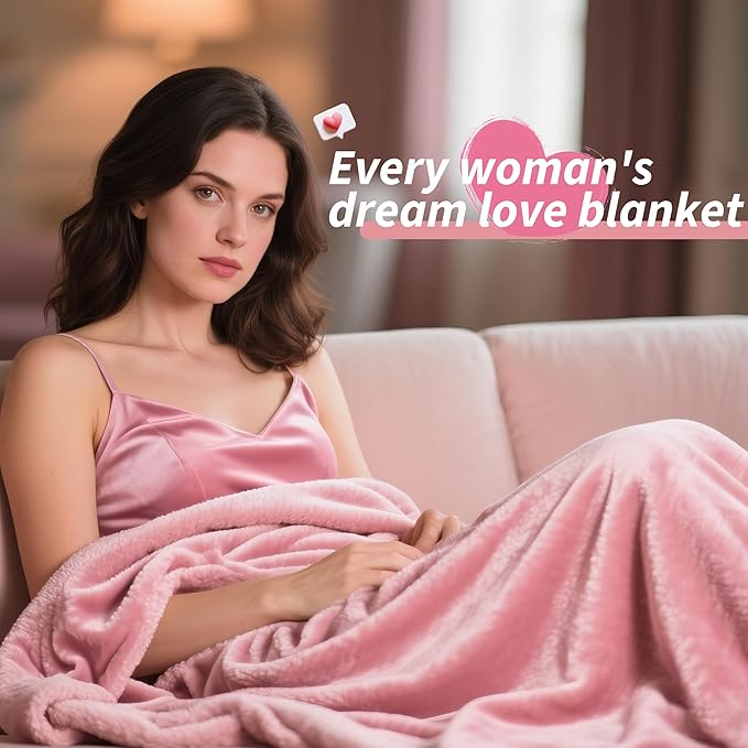 gogobunny Waterproof Bed Blanket, Reversible Sherpa Fleece Throw Blanket for Dog Puppy Cat, Furniture Cover Protects Bed Couch Sofa from Liquid Pee and Pet Fur (Pink, 30x70 inches)