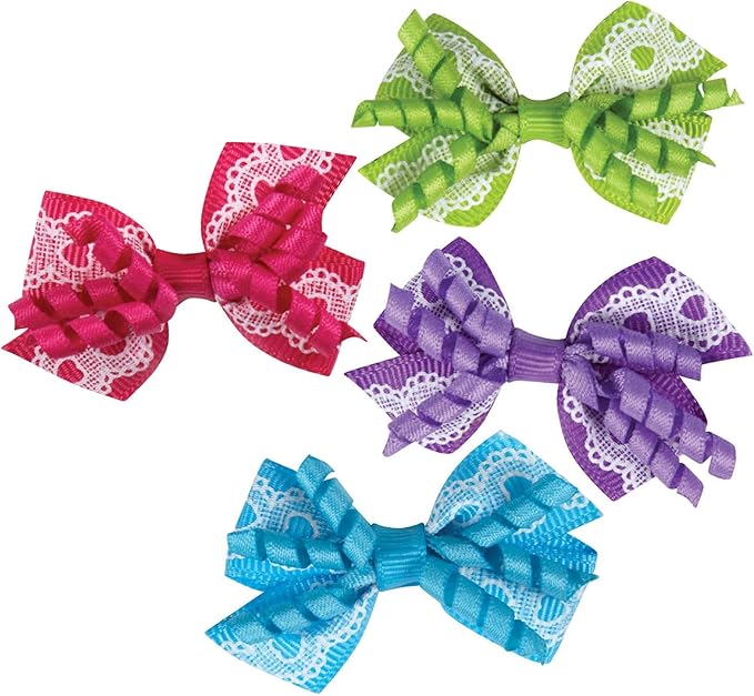Aria Gracie Bows for Dogs, 48-Piece Canisters