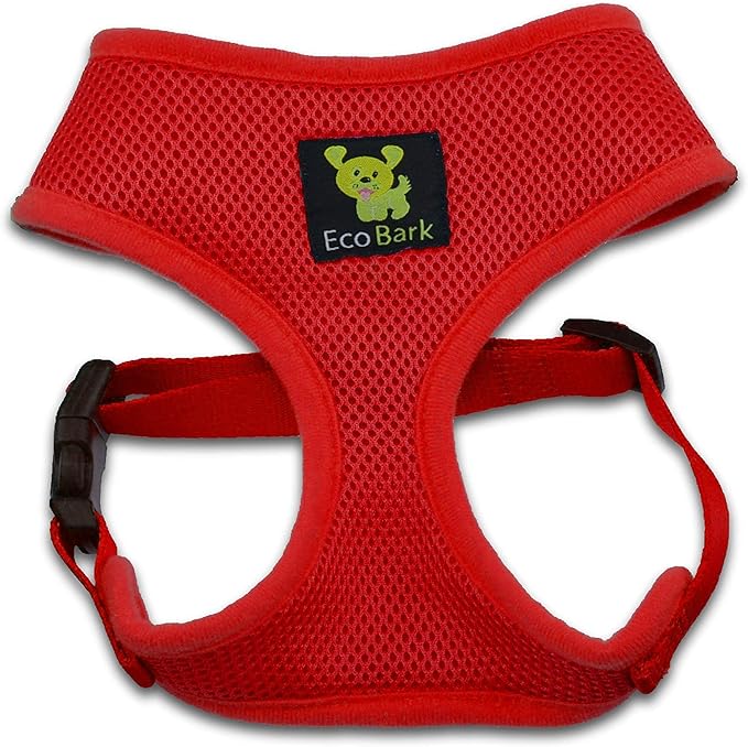 Classic Dog Harness Over The Head No Pull No Choke Design Soft Mesh Padded Breathable Vest for Eco-Friendly Easy Control Walking for Large Puppies Full Size Breeds & Extra Large Dogs (XXL, Red)