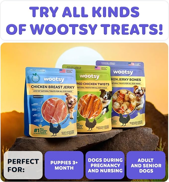 Chicken Wrapped Knotted Rawhide Bones - Dental Health Support, Long-Lasting, Grain Free Canine Treats - Low-Calorie & High-Protein Real Chicken Dog Chews, 24 oz