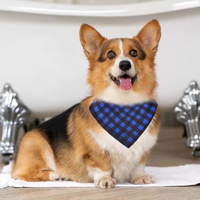 Dog Collars and Bandanas - Soft Adjustable Fancy Floral Boys Girls Puppy Collar for Small Medium Large Dogs.